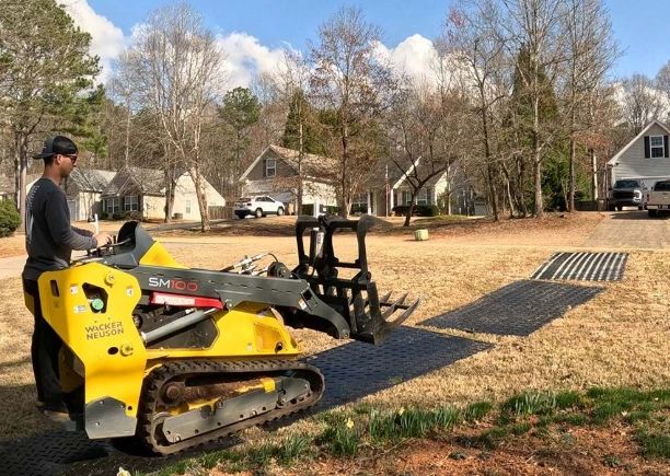 Protect Your Property & Keep Jobs Moving...Ground Protection Mats