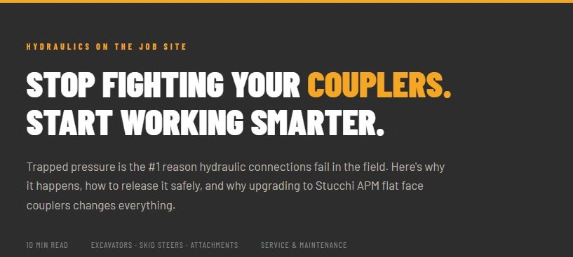 Why Hydraulic Couplers Become Impossible to Connect + Solutions